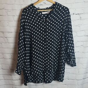 Vintage Brylane Woman Polka Dot Top